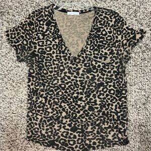 Leopard print tee